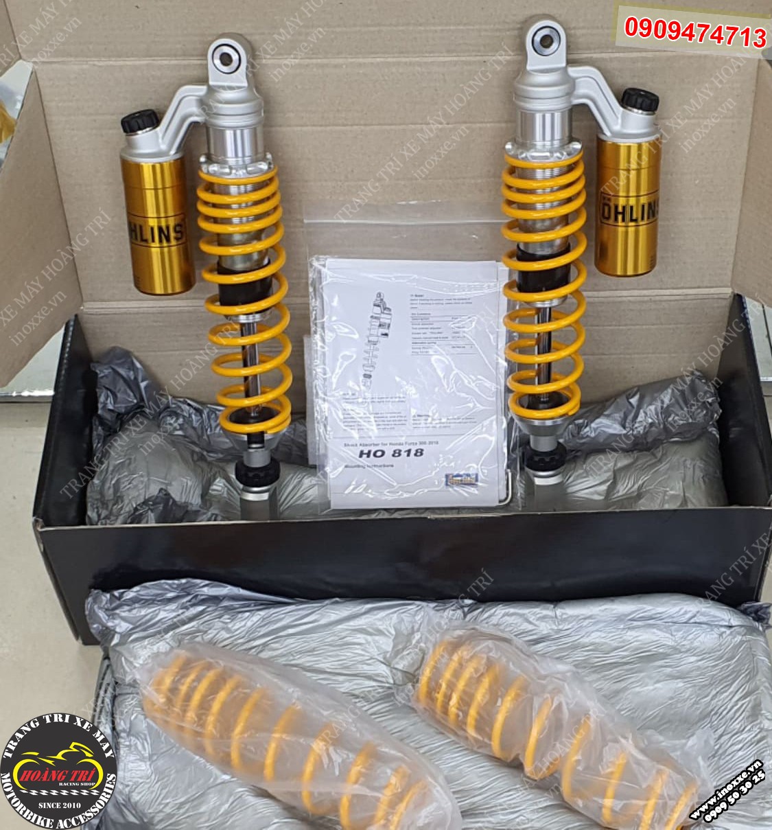 Phuộc Ohlins H0818 cho xe Sh 300i, Sh 350i chính hãng